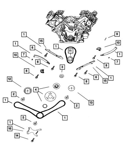 Kit de Cadena de Tiempo del Motor - Mopar (5013867AC) - Image 2