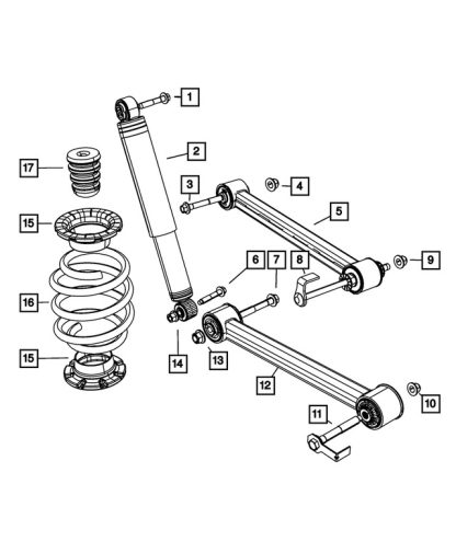 Bumper de rebote - Mopar (52125396AB) - Image 4