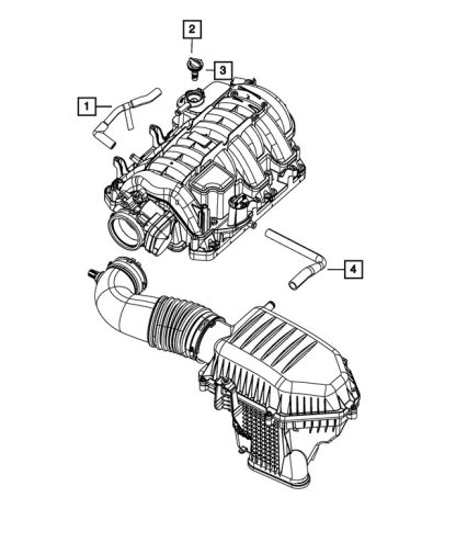 Válvula de PCV Para Tomar Manifold Hose - Mopar (4591961AE) - Image 2