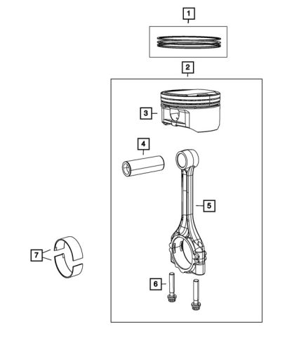 Kit de Anillo de Pistón - Mopar (68046210AB) - Image 3