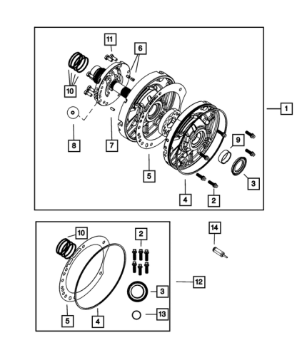 Paquete de Sello y Junta de Bomba de Aceite de Transmisión - Mopar (4883260AC) - Image 2