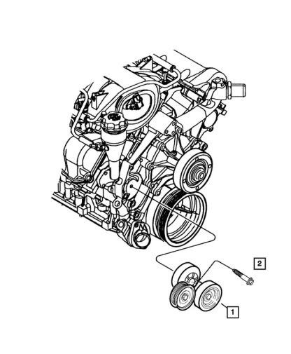 Tensor de correa única - Mopar (53030958AG) - Image 6