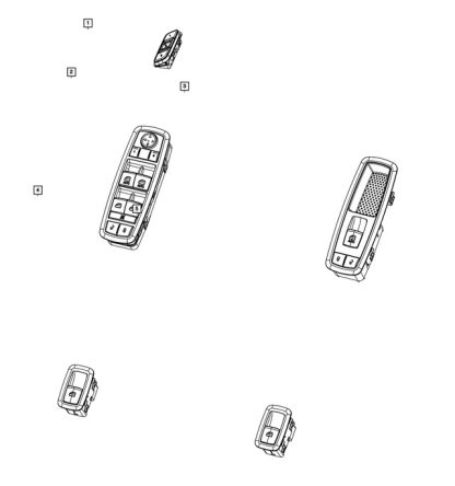 Interruptor de Puerta Delantera Y Bisel, Puerta Delantera Derecha, Conducción a Mano Derecha - Mopar (68590590AA) - Image 8