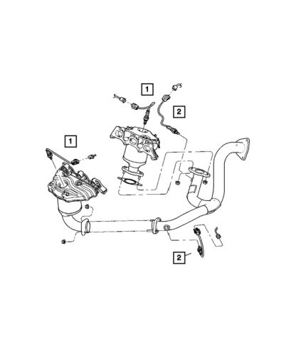 Sensor de Oxígeno, Lado Izquierdo, Después del Catalizador - Mopar (56029049AA) - Image 9