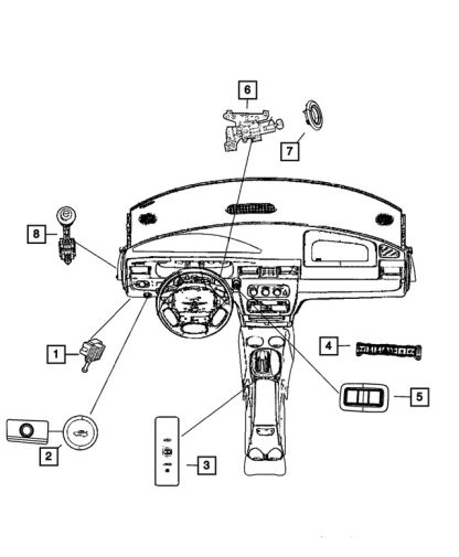 Interruptor de luz de freno - Mopar (56054001AD) - Image 6