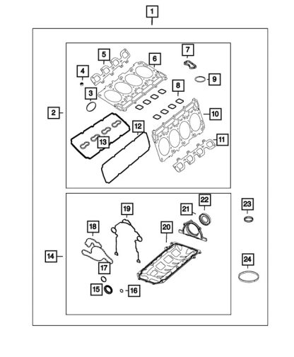 Kit De Empaques Superior - Mopar (68417512AA) - Image 2