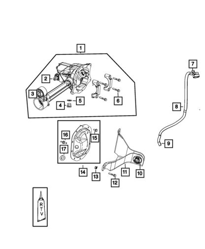 Aislador de Montaje de Eje - Mopar (52125143AC) - Image 3