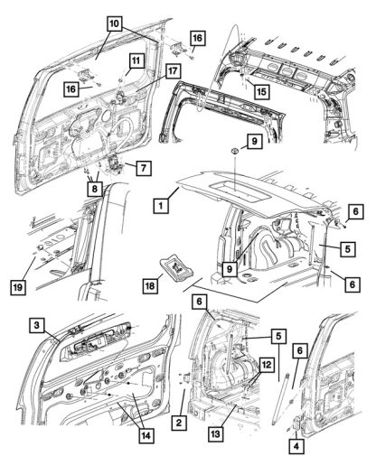 Puntal de compuerta elevadora - Mopar(57010181AC) - Image 3