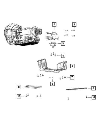 Aislador de Montaje de Transmisión - Mopar (68032665AF) - Image 4