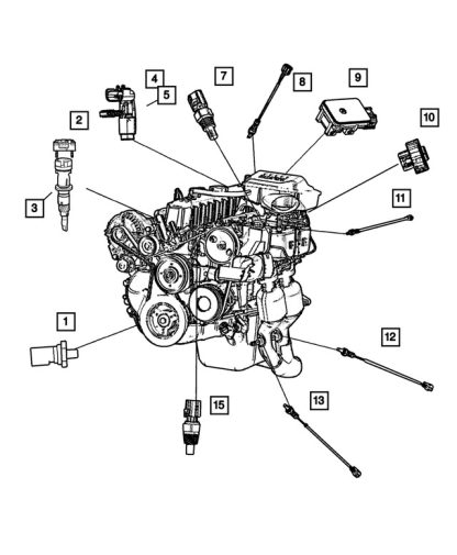 Sensor de Posición del Cigüeñal - Mopar (56027868AD) - Image 4