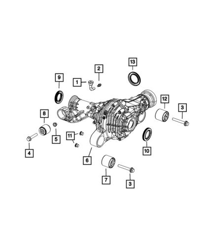 Aislador de Montaje de Ejes - Mopar (52124994AB) - Image 3