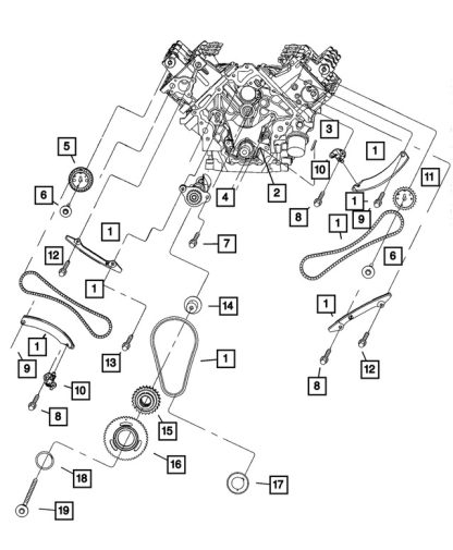Tensor de Cadena, Izquierda, Secundaria - Mopar (53021250AA) - Image 4