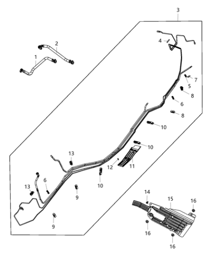 Puente de suministro de combustible - Mopar (5147252AA) - Image 3