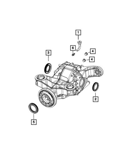 Sello de salida, Derecha - Mopar (68084185AA) - Image 2