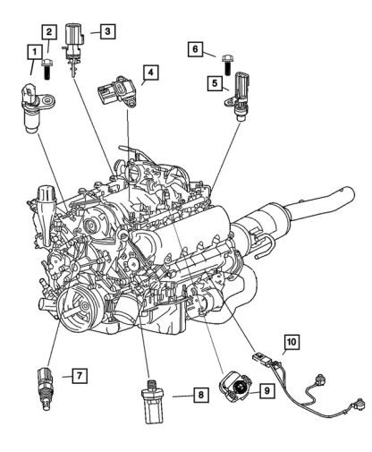 Sensor de Posición del Cigüeñal - Mopar (56044180AC) - Image 4