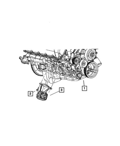 Soporte de Montaje del Motor y Aislador - Mopar (52090301AF) - Image 4